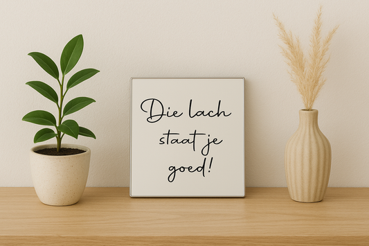 Die lach staat je goed